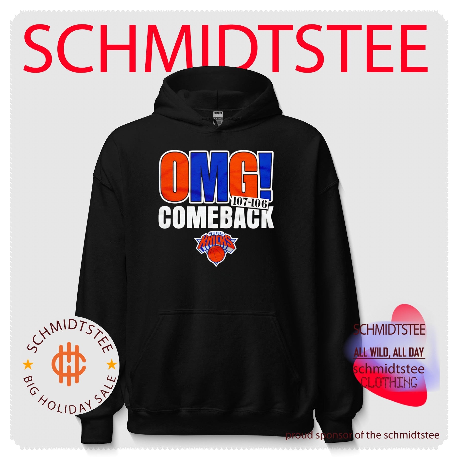 New York Knicks OMG Comeback 107 106 shirt