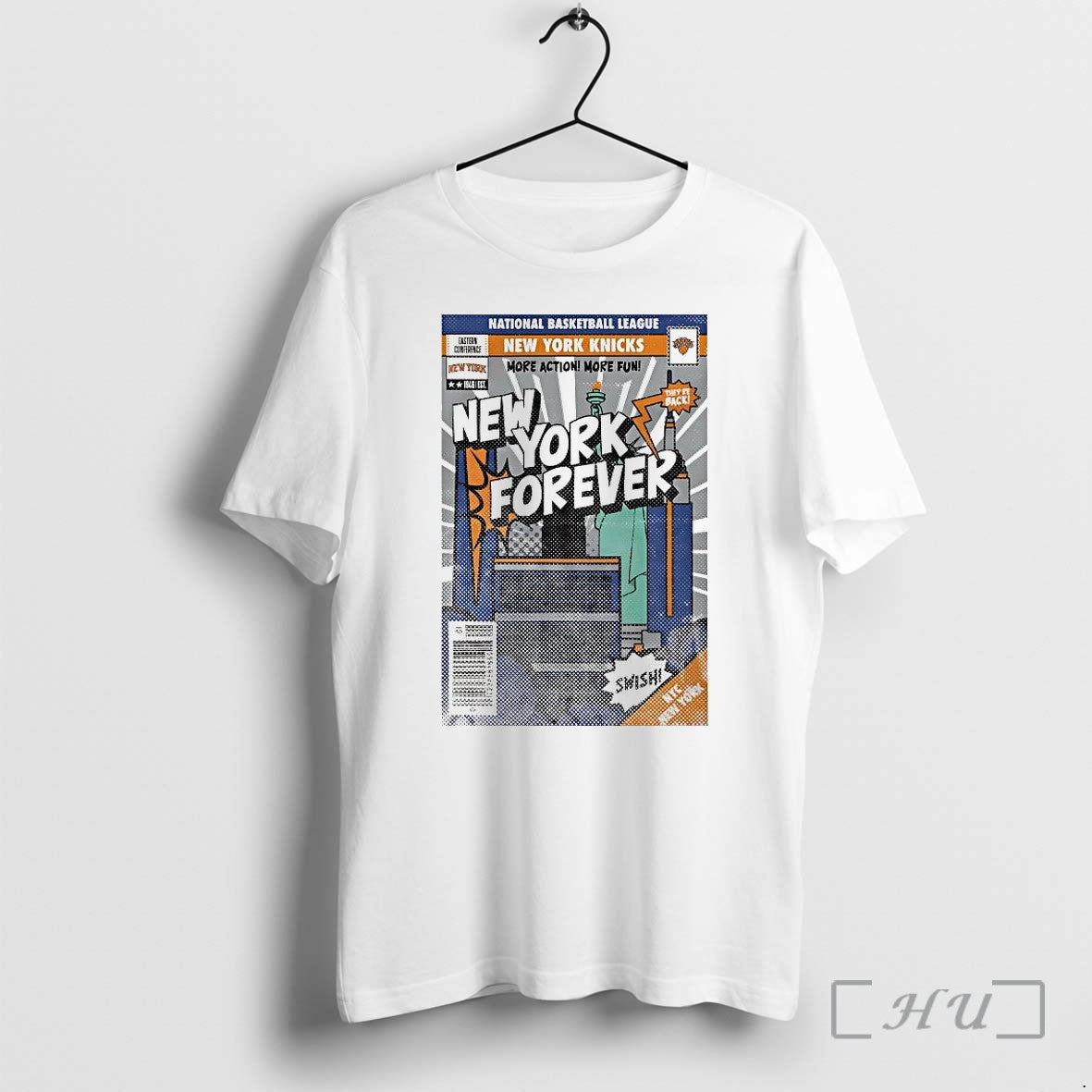 New York Knicks More Action More Fun Comic Book Cover Tshirts Sweater