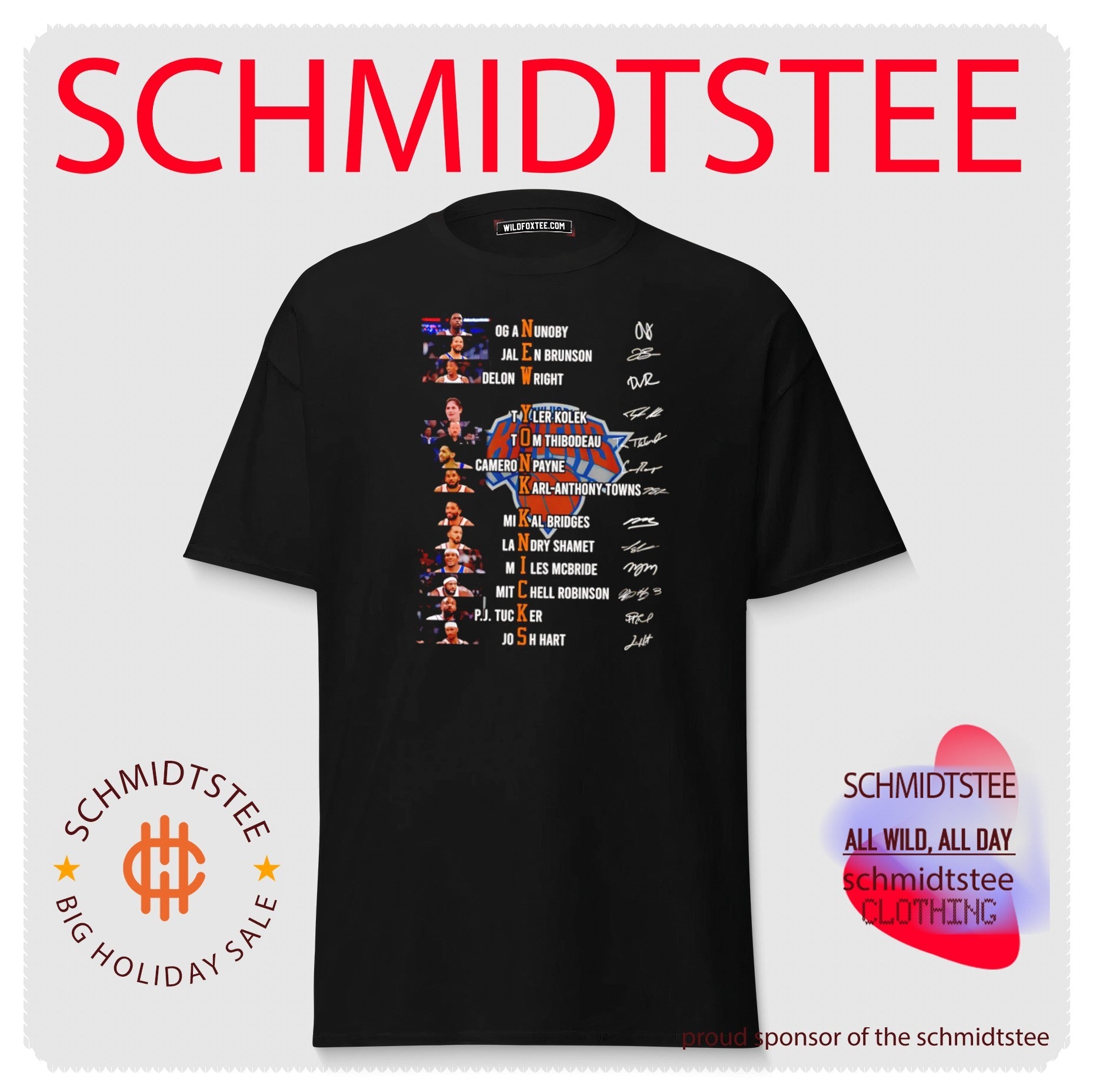 New York Knicks player name signatures 2026 shirt
