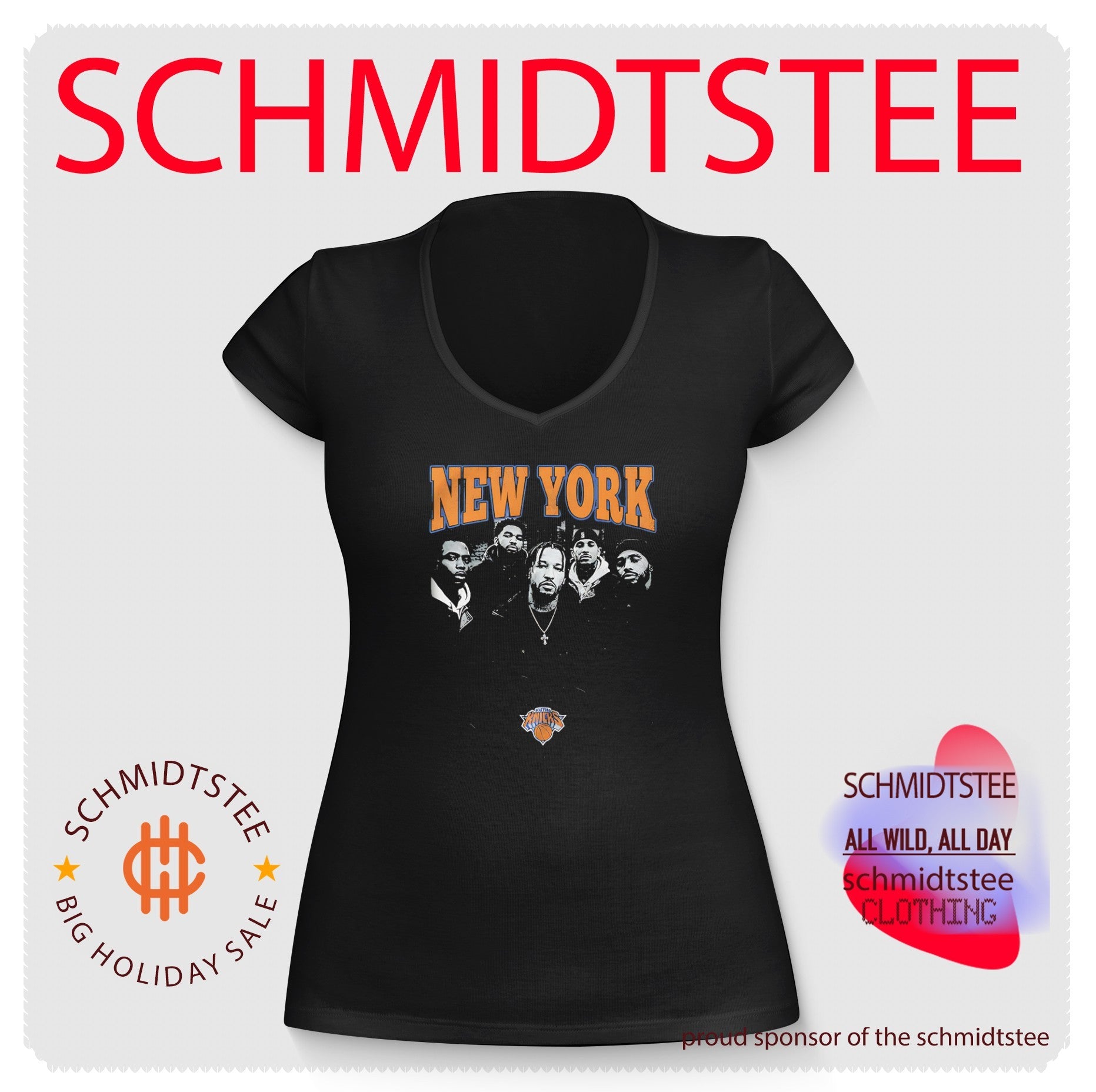 New York Knicks team members portrait shirt