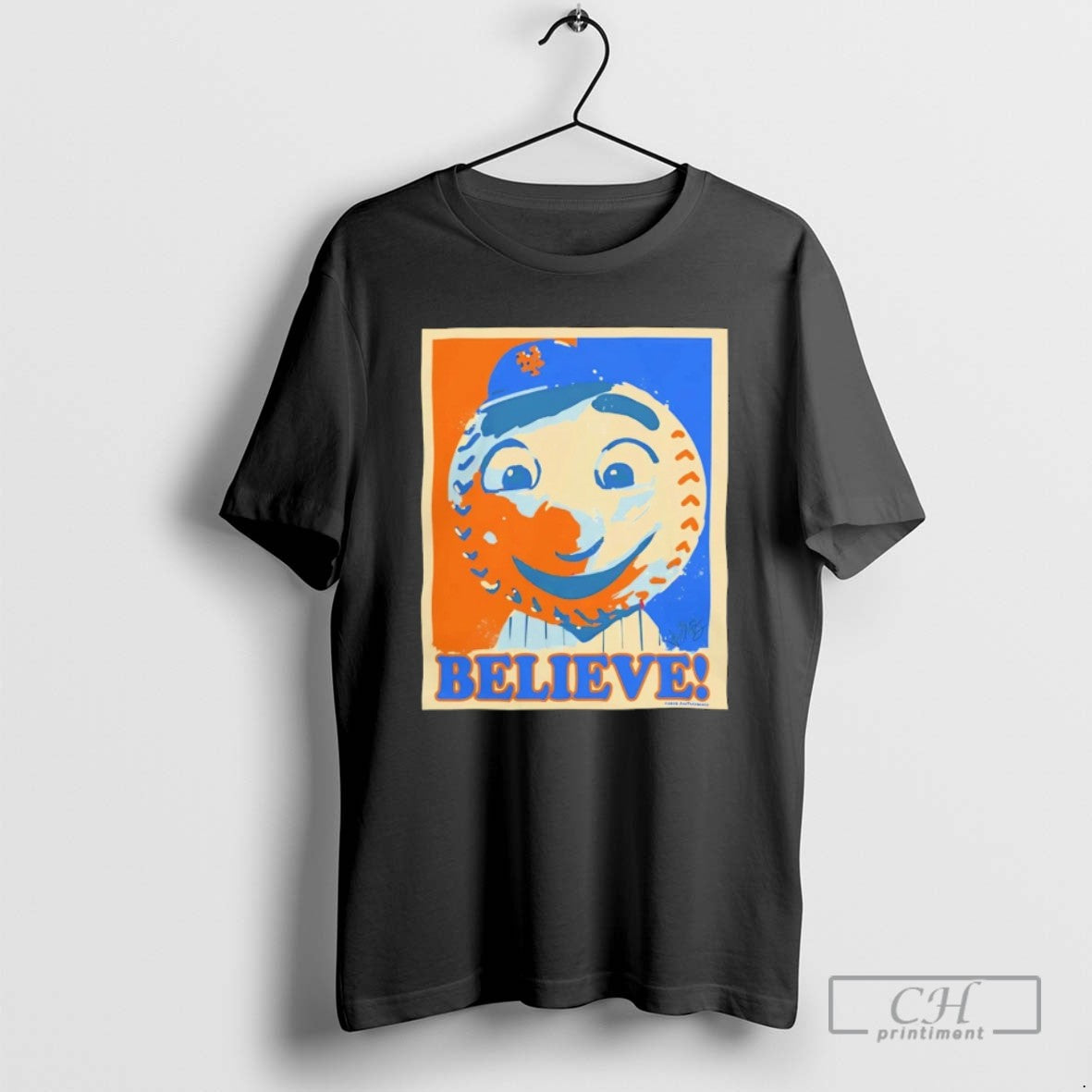 New York Mets Mr Met Believe Hope 2025 Baseball T Shirts