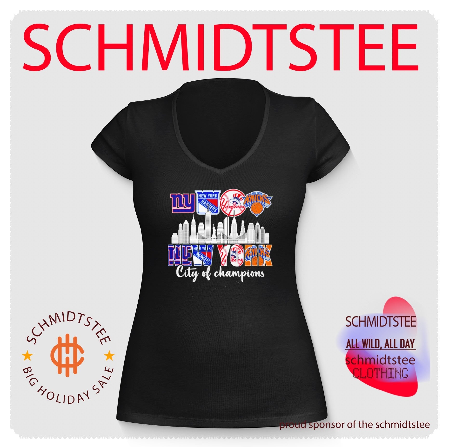 New York Sports City of Champions skyline shirt