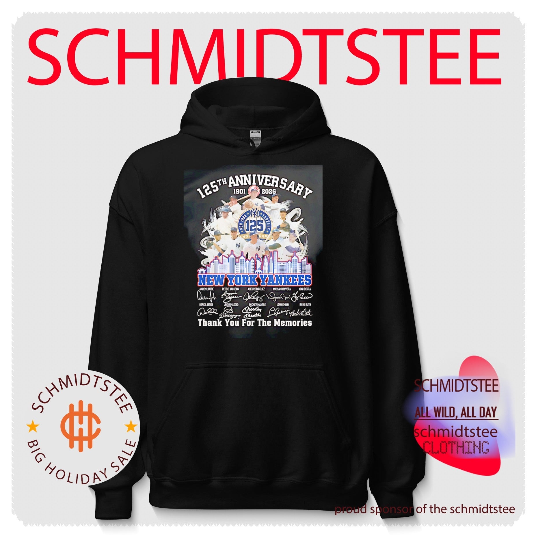 New York Yankees 125th Anniversary thank you for the memories signature shirt
