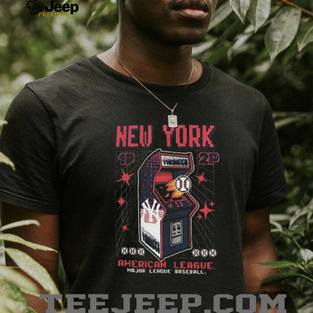 New York Yankees 1P 2P 1903 MLB American League Retro Arcade T Shirt