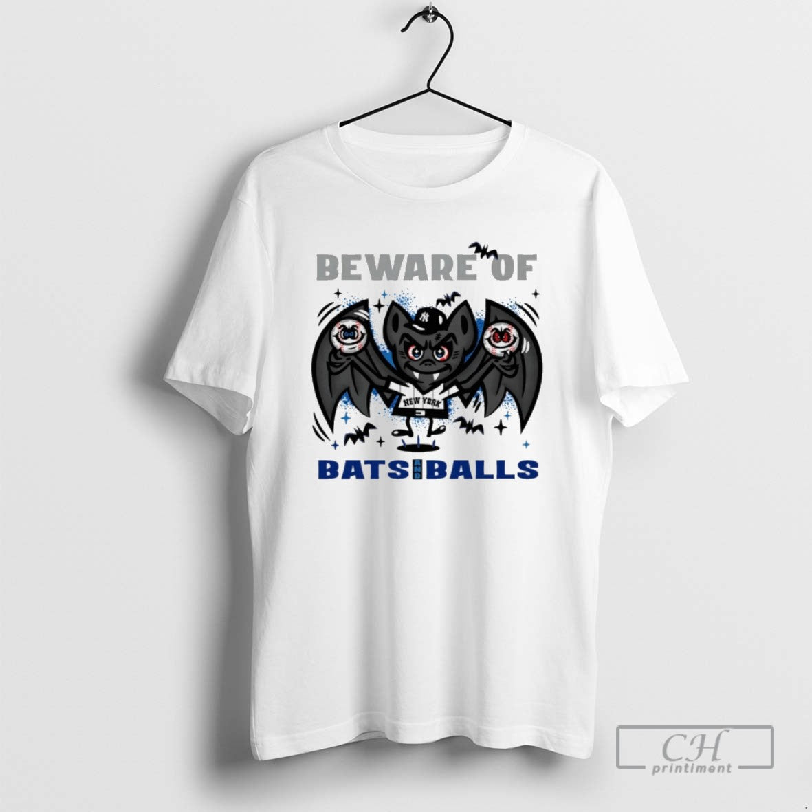 New York Yankees Beware Of Bats And Balls T Shirts