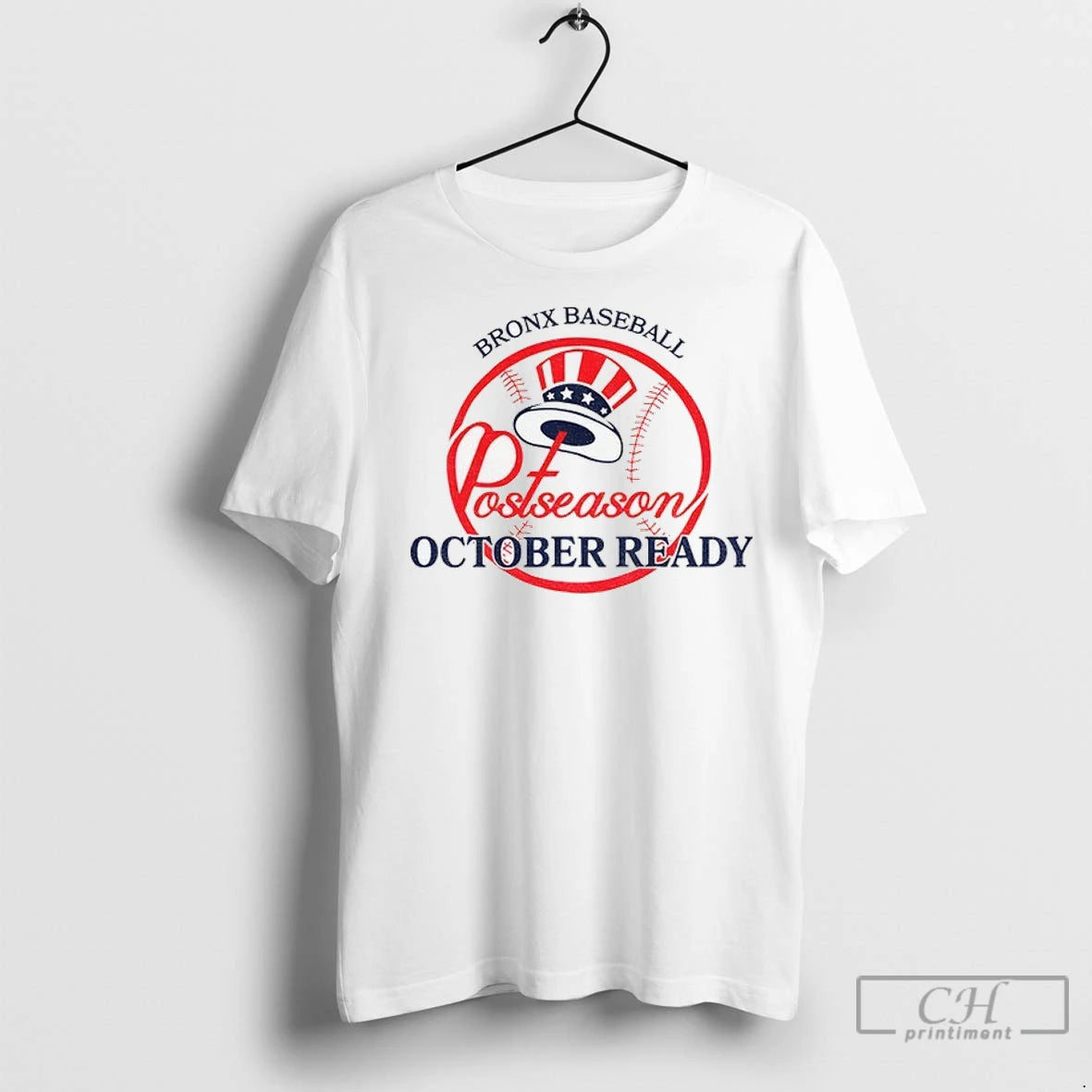 New York Yankees Bronx Baseball Postseason October Ready T Shirts