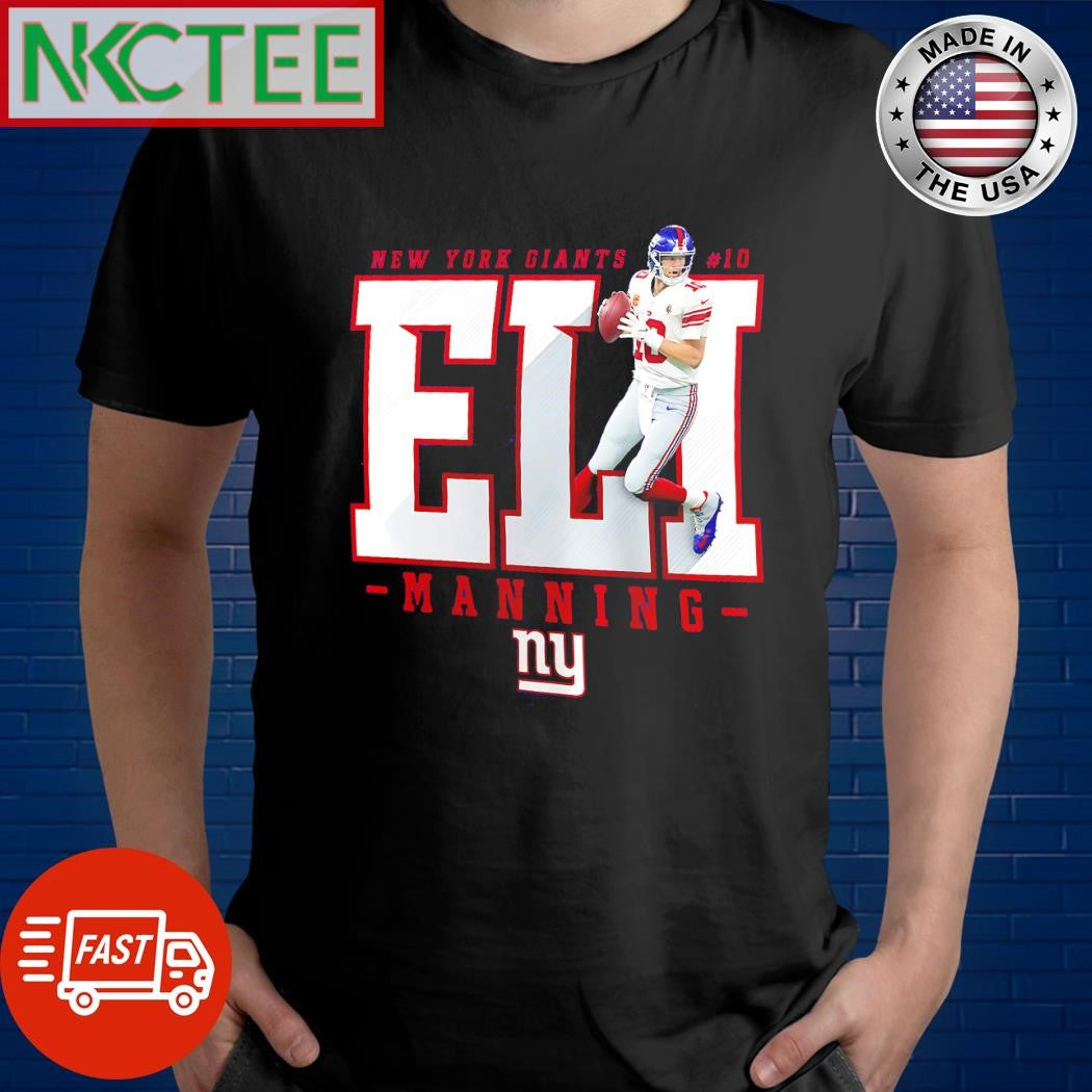 New york Giants #10 Eli Manning Royal NY shirt