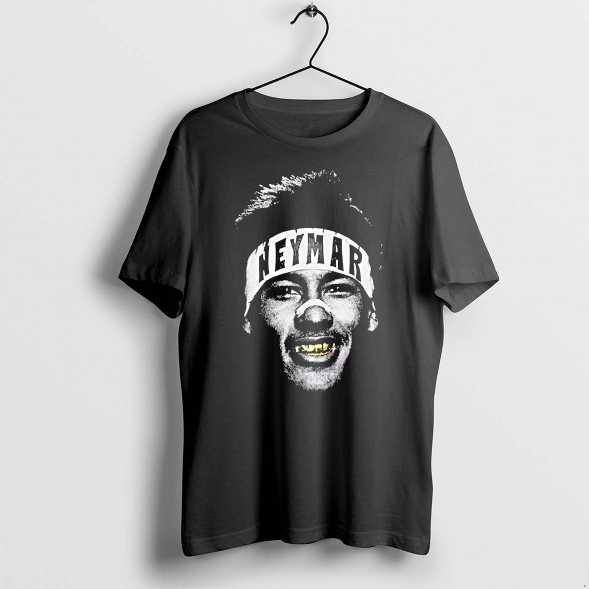 Neymar Gold Grill Black White Portrait Tshirts Sweater Hoodie Jpg