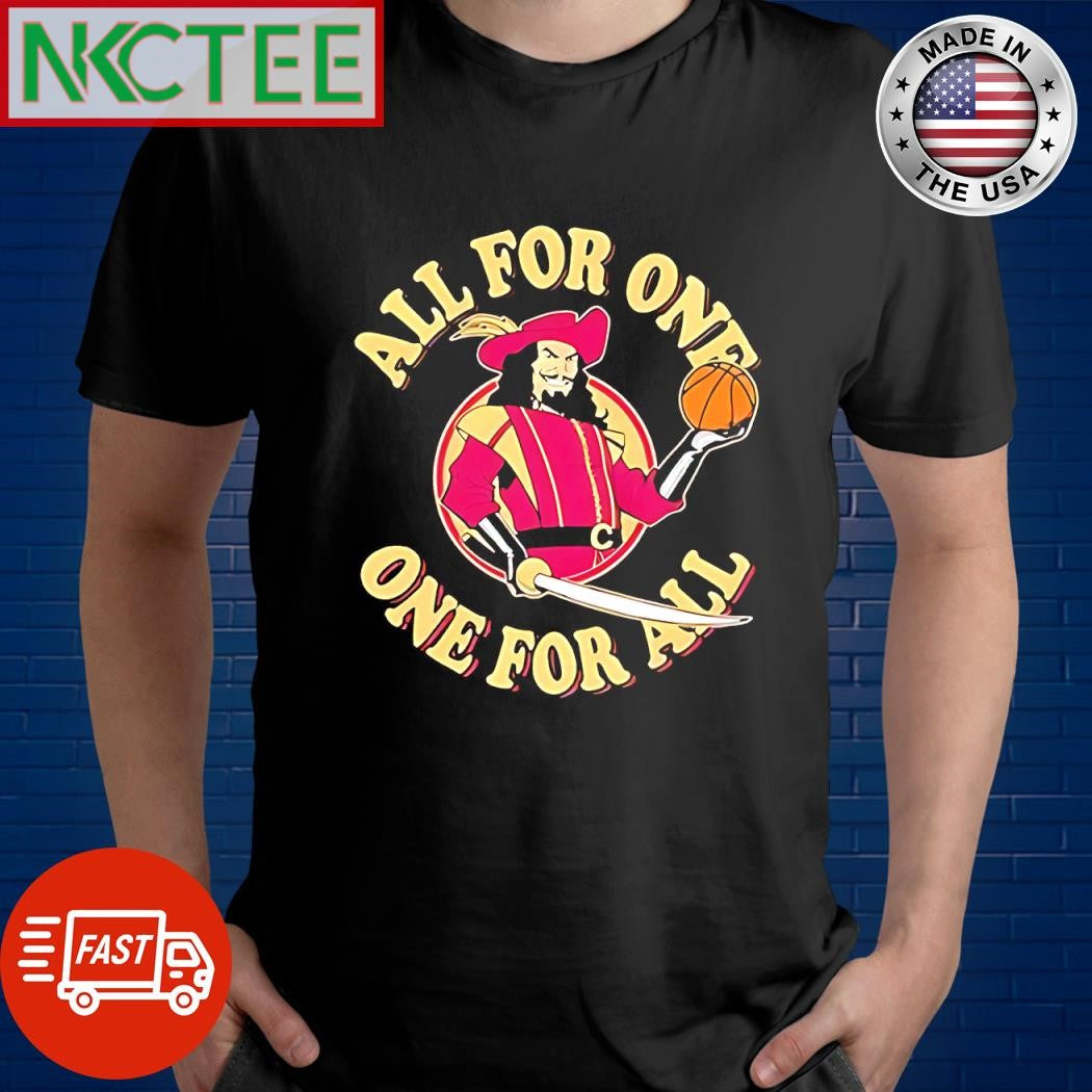 Nice All for one one for all pirate basketball shirt