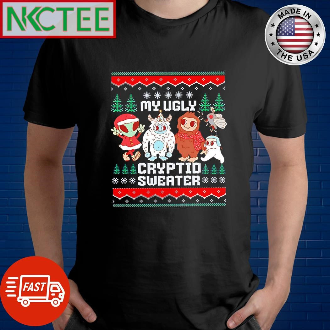 Nice Cryptid UFO My Ugly Cryptid Sweater ugly Christmas