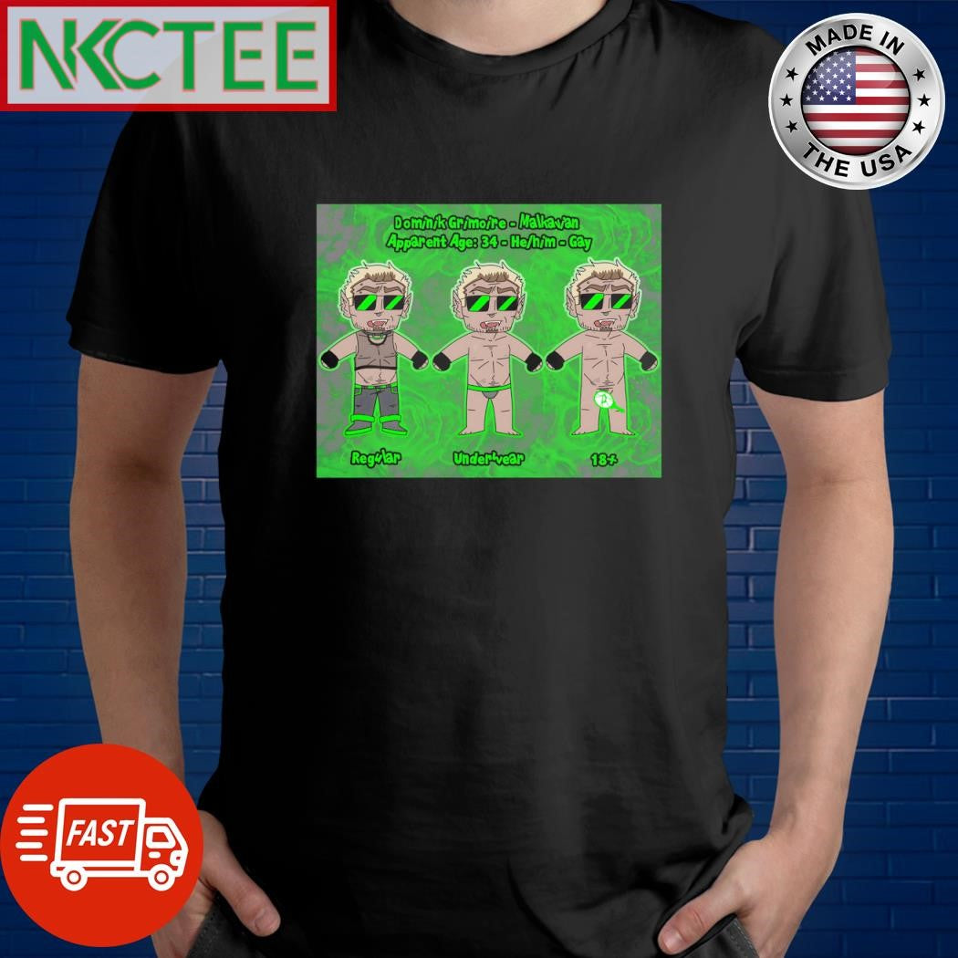 Nice Dominik Grimoire Malkavian regular underwear paint shirt