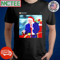 Nice Donald Trump wearing a Santa hat and driving a reindeer sleigh shirt