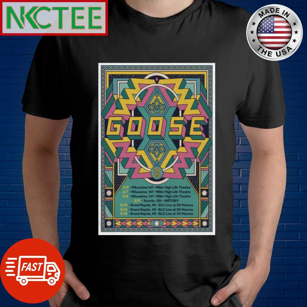 Nice Goose Tour In Milwaukee And Grand Rapids 2025 Poster Shirt
