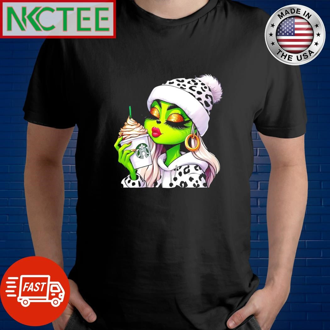 Nice Grinch Girl Starbucks shirt