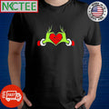 Nice Grinch heart hand Merry Christmas shirt