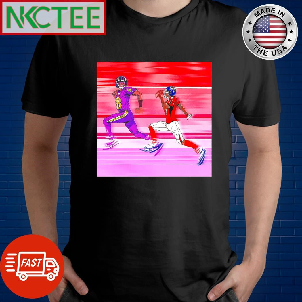 Nice Lamar Jackson Passes Michael Vick run paint shirt