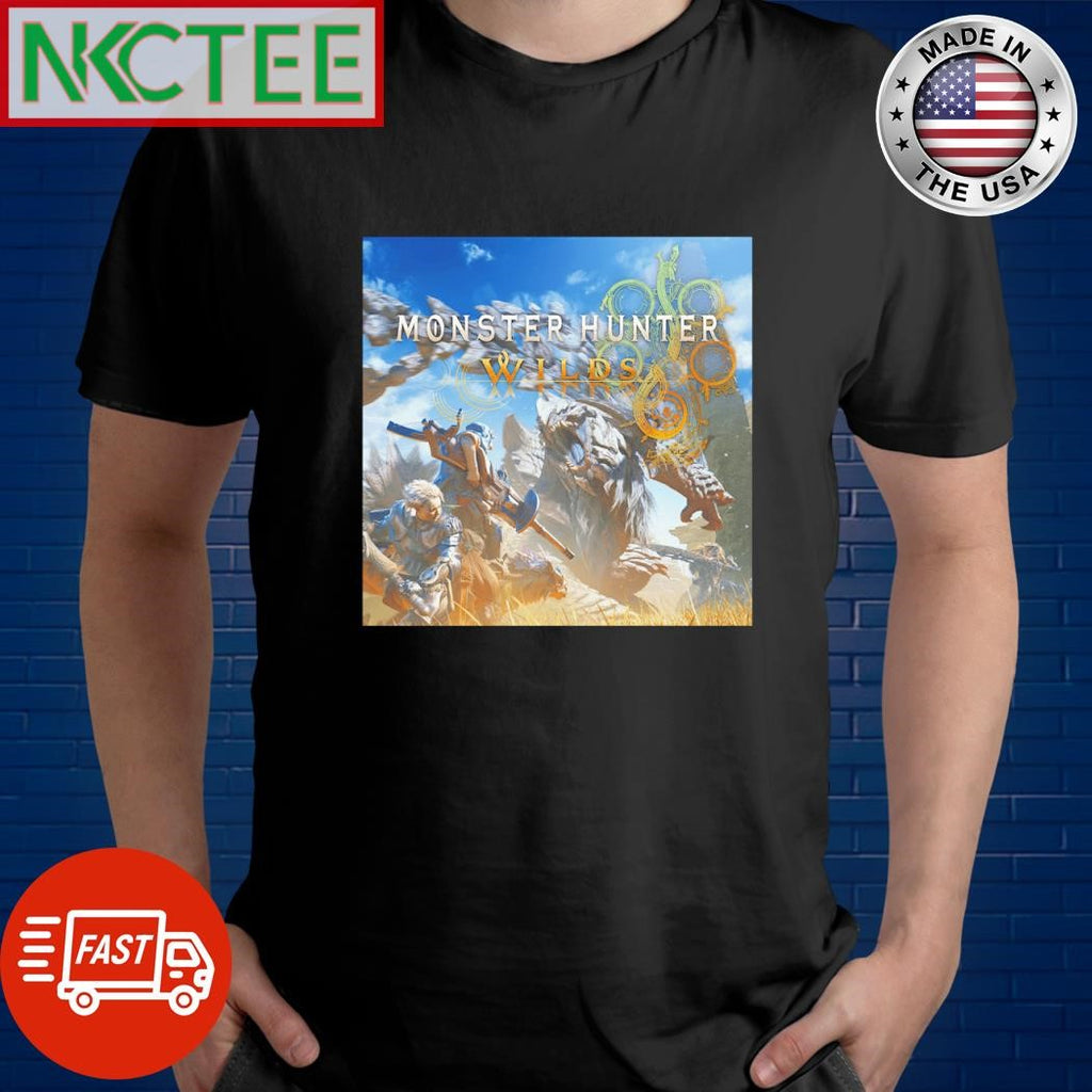 Nice Monster hunter wilds poster shirt