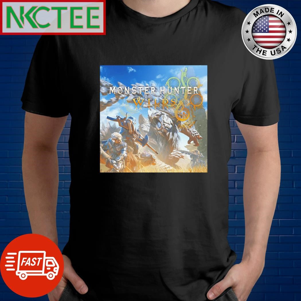 Nice Monster hunter wilds poster shirt