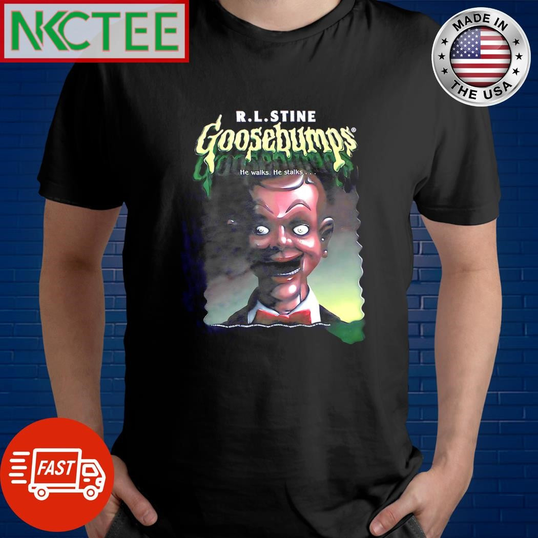 Nice R.L. Stine Goosebumps He Walks He Stalks shirt