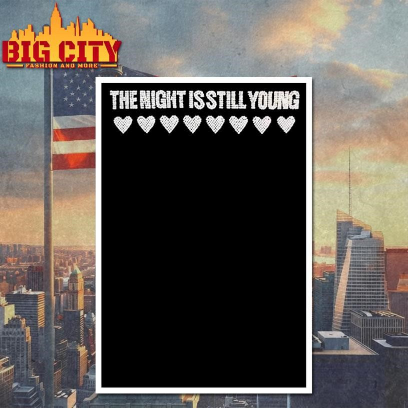 Nicki Minaj The Night Is Still Young Rhinestone Hearts Shirt
