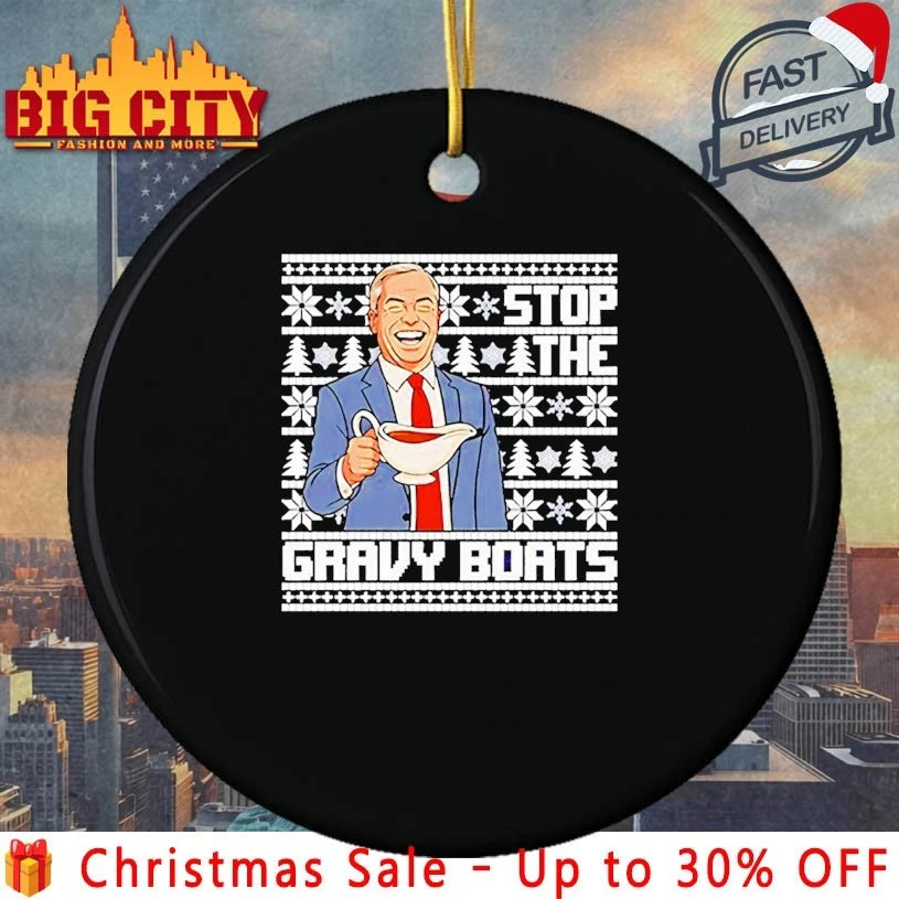 Nigel Farage Stop The Gravy Boats Ugly Christmas shirt