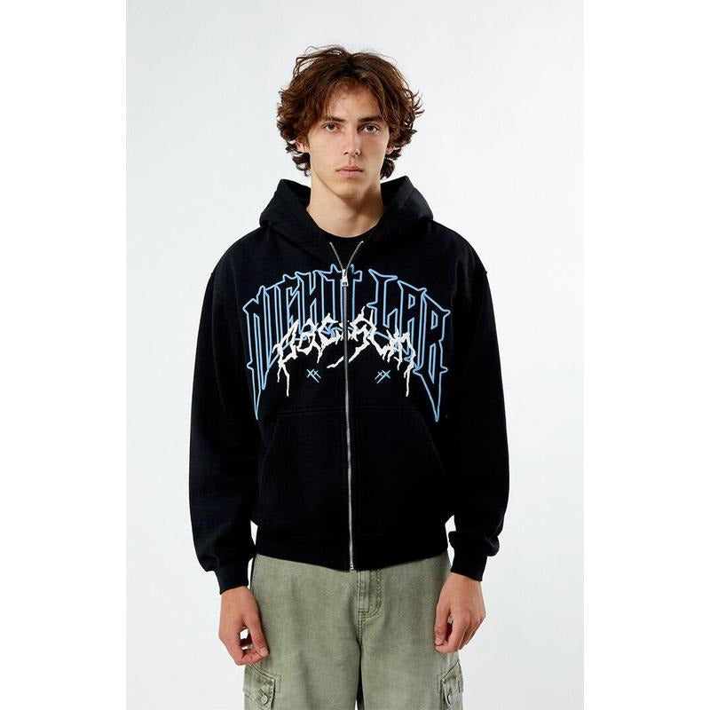 Nightlab Men's Full Zip Hoodie T-Shirts, Sweatshirt | PureTeeCo.com