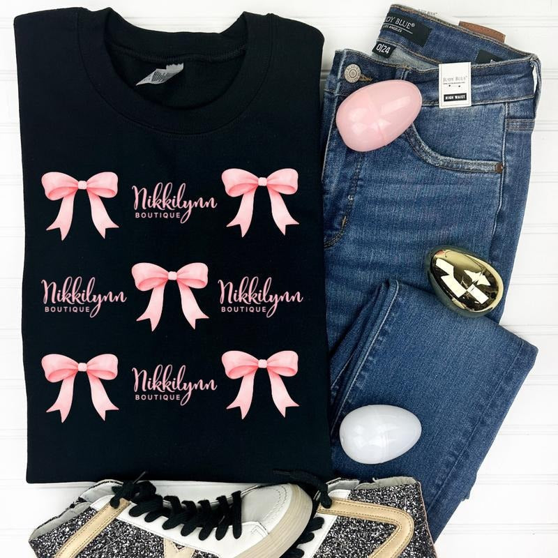 Nikkilynn Coquette Gildan Sweatshirt T-Shirts, Hoodie | PureTeeCo.com