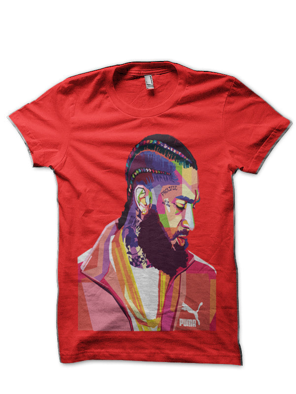 Nipsey Hussle Red T-Shirt Hoodie, Sweatshirt | PureTeeCo.com