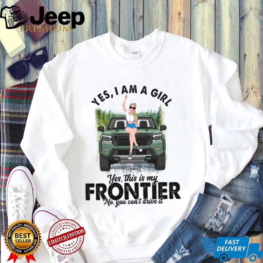 Nissan Frontier Truck Girl Custom Name Forest Shirt