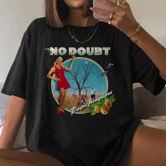 No Doubt Band Tragic Kingdom Shirt, No Doubt Retro, Music Shirt Color Black Size Various