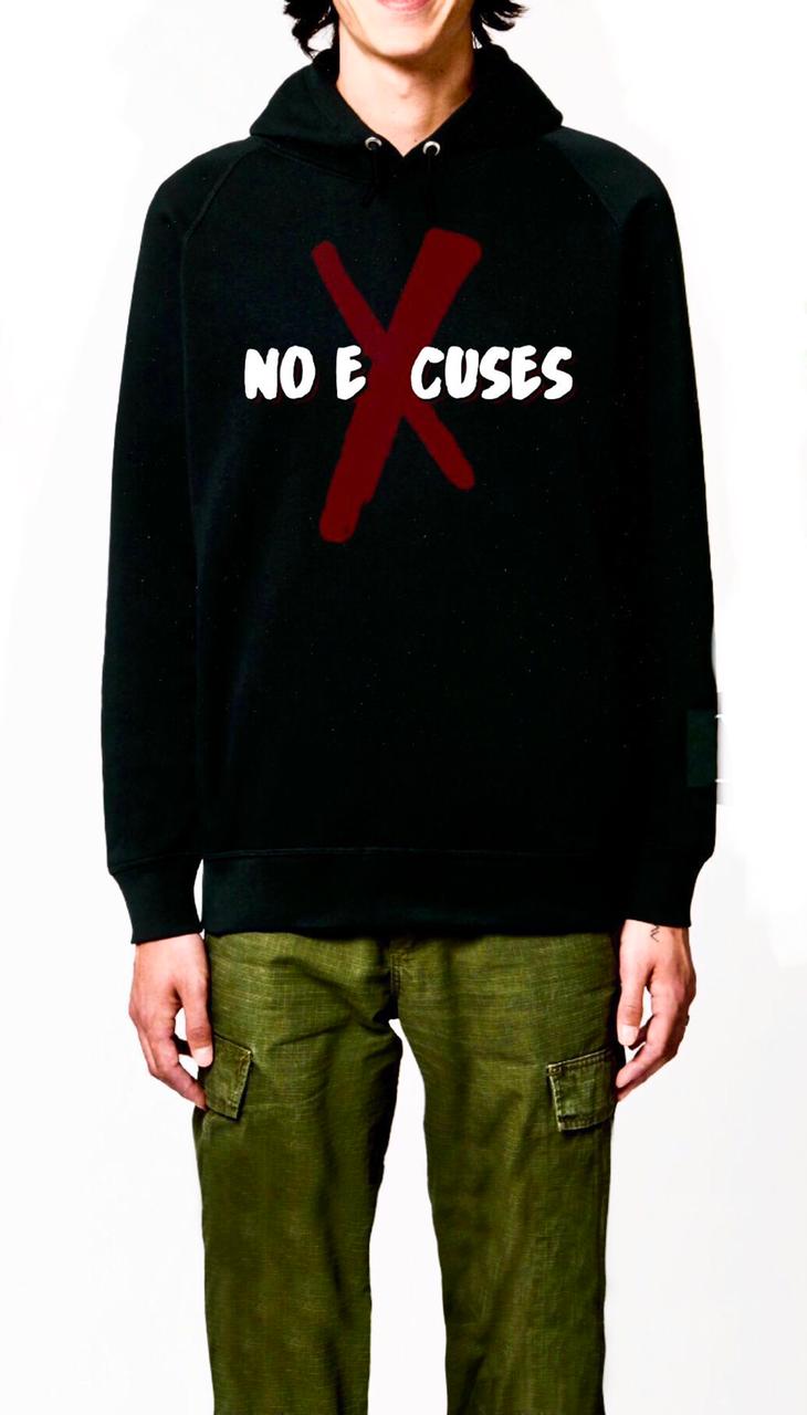 No Excuses Black Hoodie T-Shirts, Sweatshirt | PureTeeCo.com