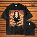 No Face T-shirt, Spirited Away T-shirt, Japanese Animation Tee, Anime Shirt, Vintage Fashion, Classic Styles for Everyone...