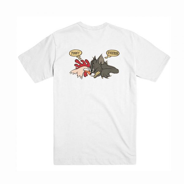 No Fear Pussy Chicken T-Shirt Back Hoodie, Sweatshirt | PureTeeCo.com