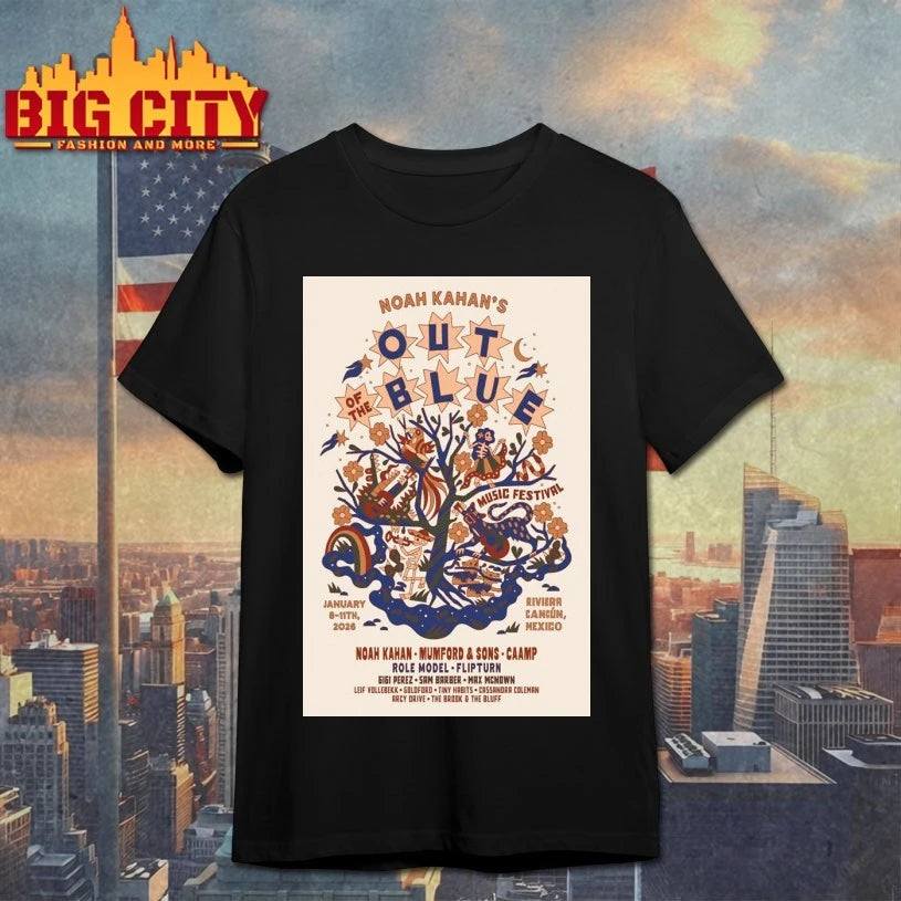 Noah Kahan January 8th 11th 2026 Cancun Tour Poster shirt