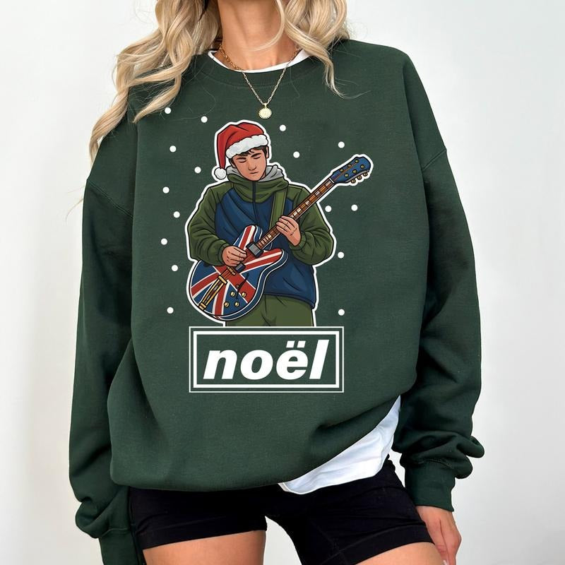 Noel Gallagher Christmas Jumper - Oasis Christmas Themed Sweatshirt for Music Fans T-Shirts, Hoodie | PureTeeCo.com