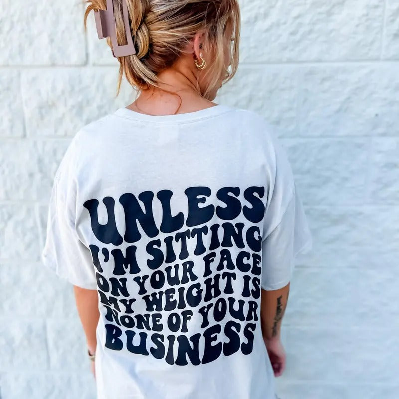 None Of Your Business Graphic Tee Hoodie, Sweatshirt | PureTeeCo.com