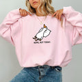 Nope Not Today Goose Sweatshirt, Funny Duck Graphic Printed Crewneck, Silliest Goose Sweater, Meme Goose Bumps Tops,...