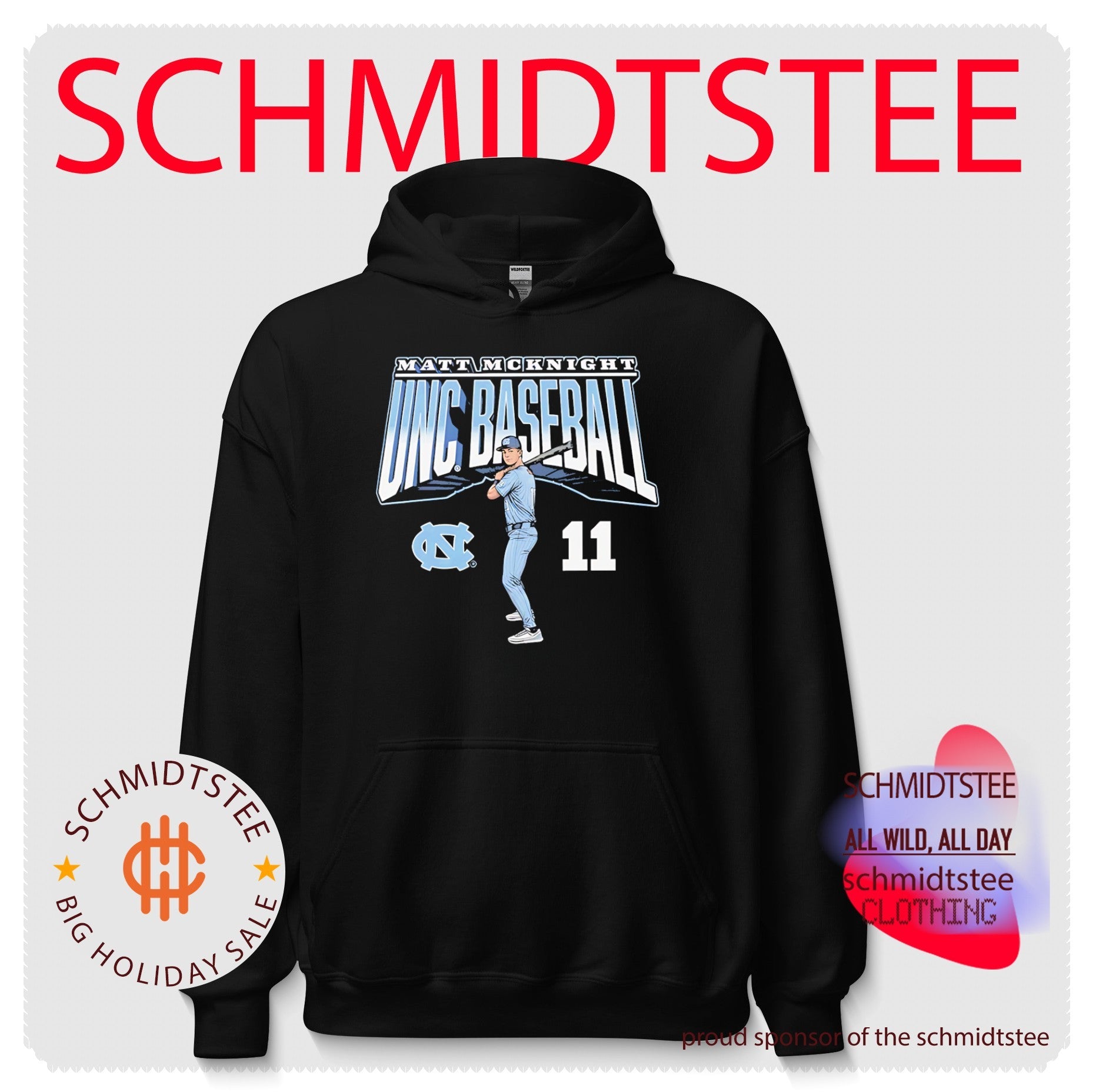 North Carolina Tar Heels Matt McKnight posing vintage shirt