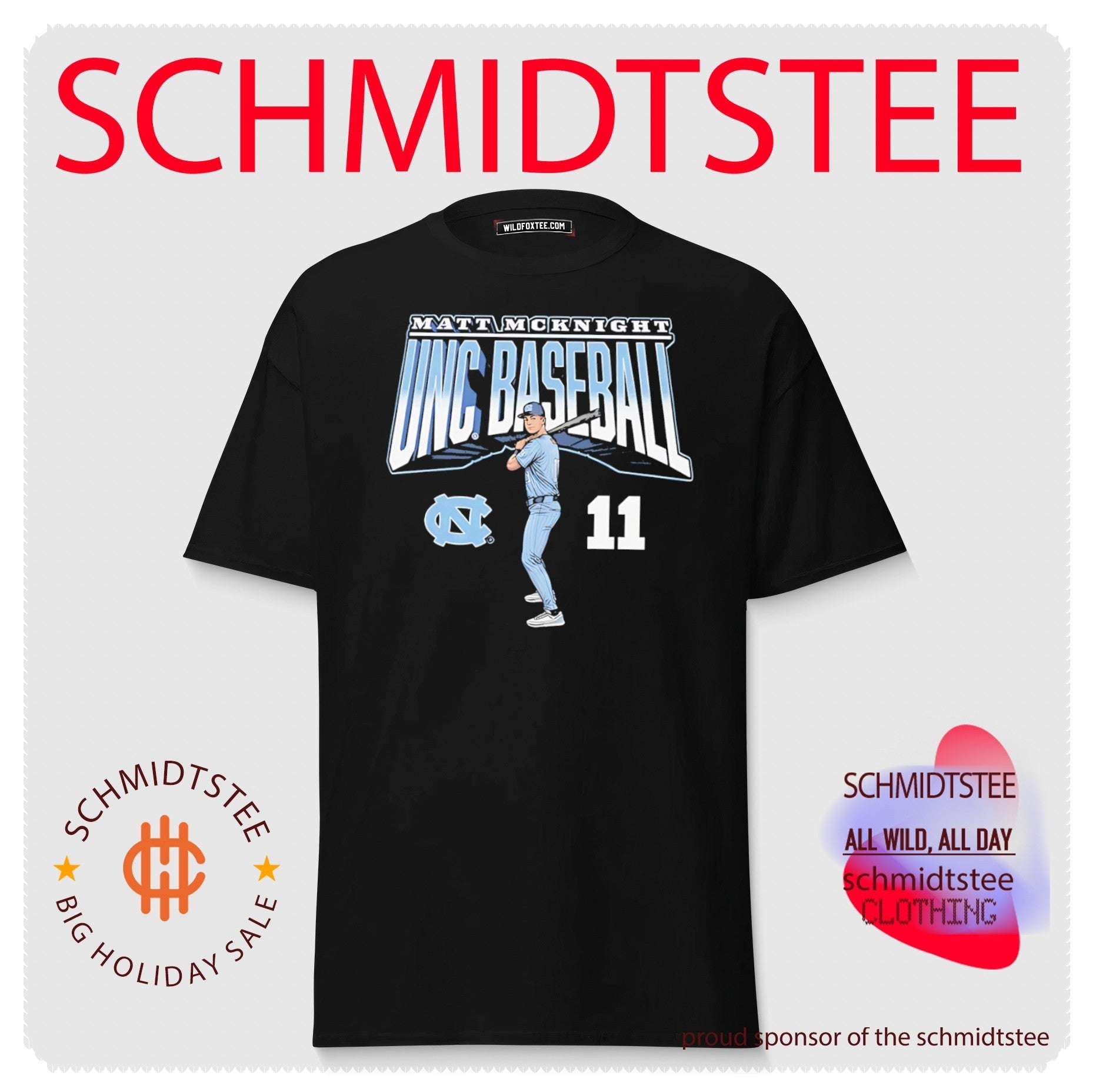 North Carolina Tar Heels Matt McKnight posing vintage shirt