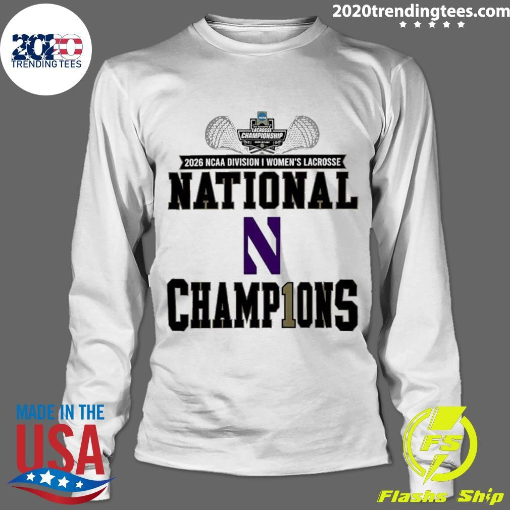 Northwestern Wildcats 2026 Ncaa Women’s Lacrosse National Champions Locker Room Shirt