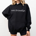 Not Friendly Hoodie, Funny Not Friendly Don't Touch Graphic Hoodies, Sarcastic Unisex Hoodie, Down Town Outfits T-Shirts,...