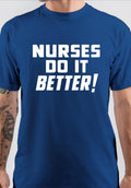 Nurses Do It Better Royal Blue T-Shirt Hoodie, Sweatshirt | PureTeeCo.com