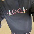Nutcracker Embroidered Bow Sweatshirt T-Shirts, Hoodie | PureTeeCo.com