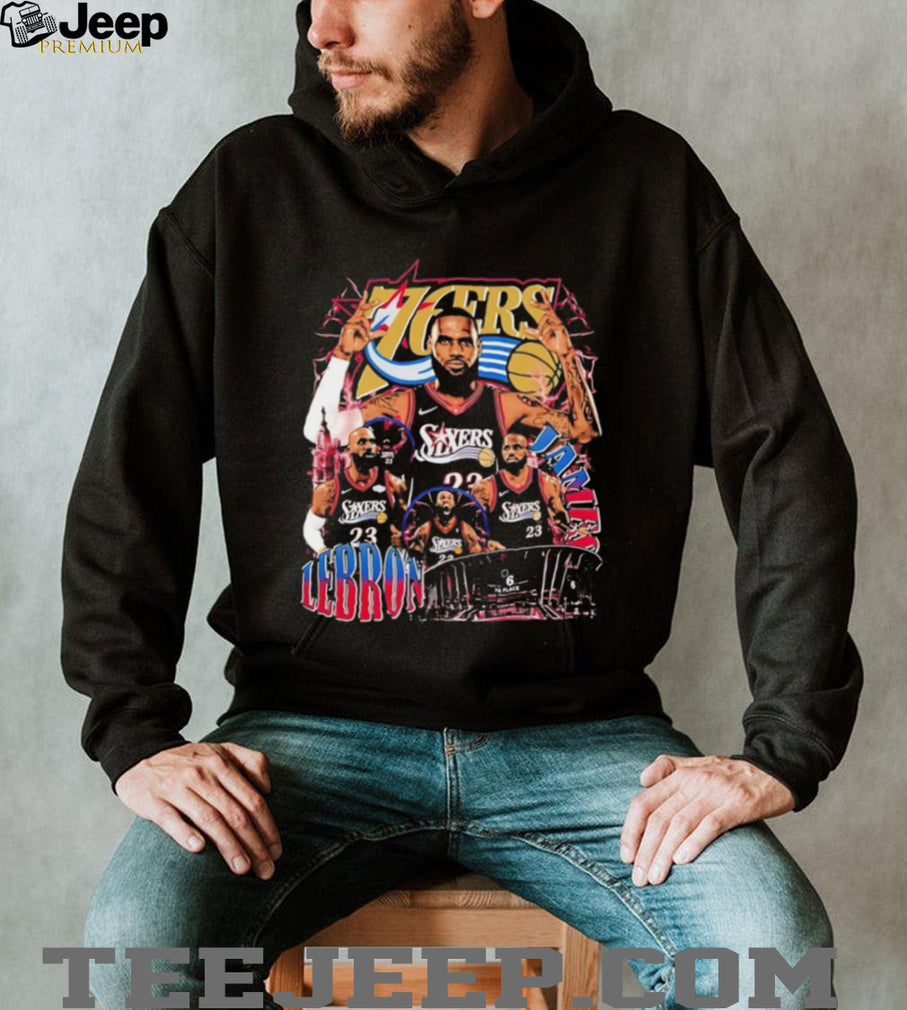 LeBron James Philadelphia 76ers bootleg vintage shirt