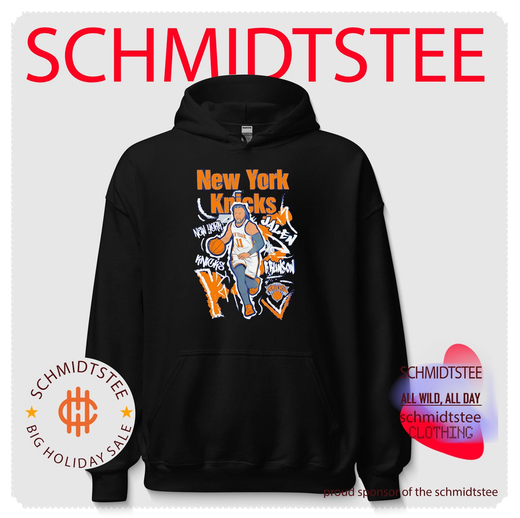 Ny Knicks Jalen Brunson chalked up running pose shirt