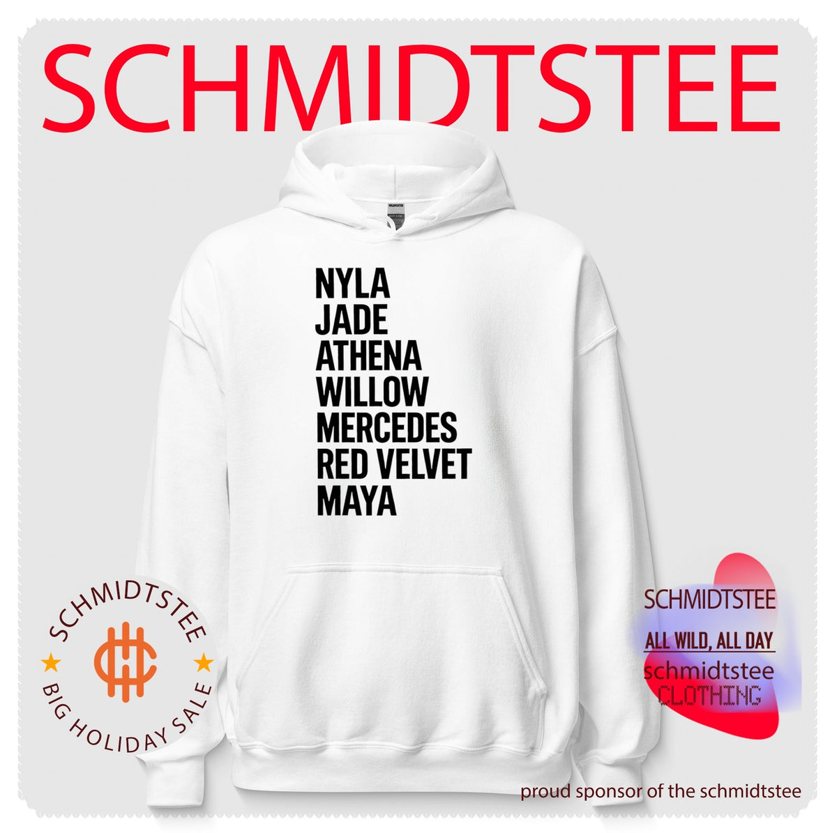 Nyla Jade Athena Willow Mercedes Red Velvet Maya Shirt