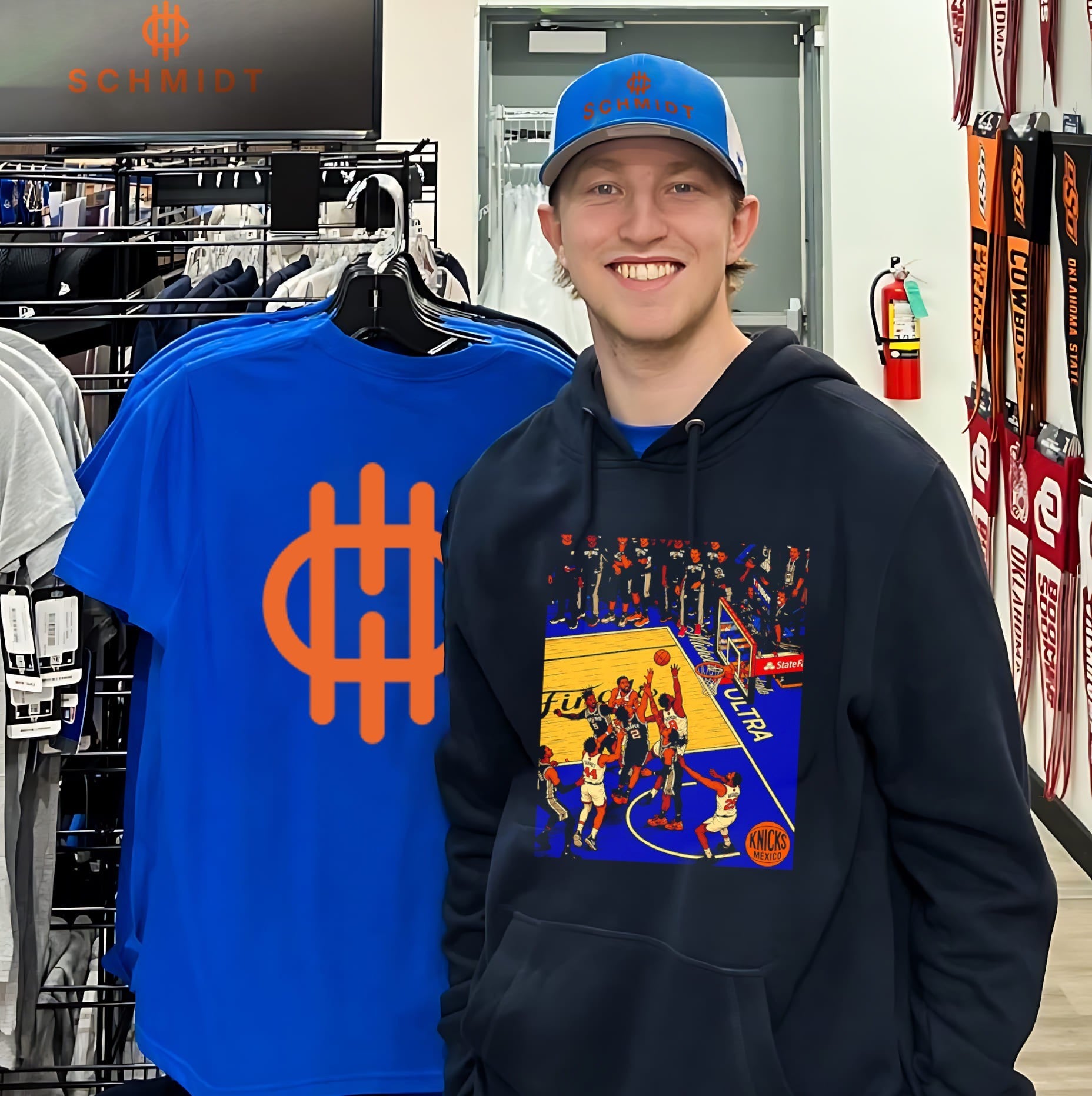 OG Anunoby high-stakes moment New York Knicks vs San Antonio Spurs 2026 NBA Finals matchup shirt
