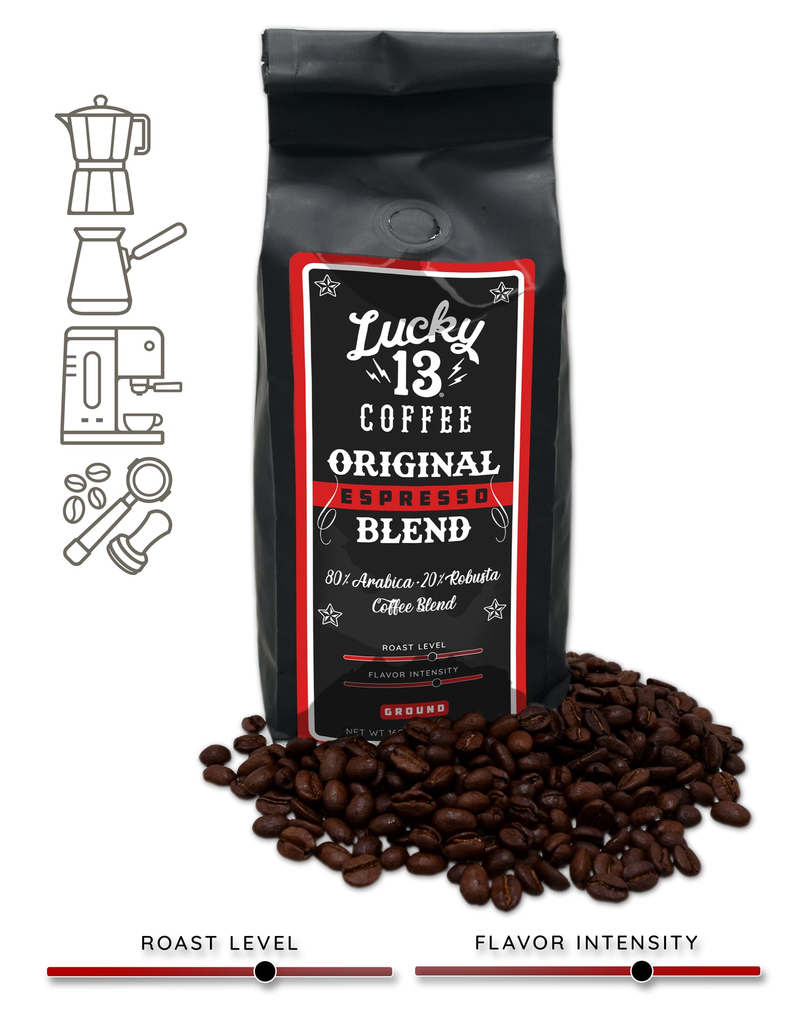 Lucky 13 Espresso Blend T-Shirts, Hoodie, Sweatshirt | PureTeeCo.com