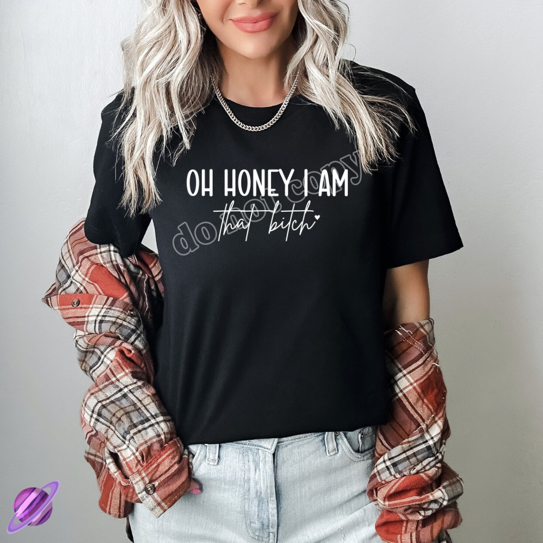 OH HONEY - SNARKY RUN -UNISEX TEE ADULTS Hoodie, Sweatshirt | PureTeeCo.com (Image 1)