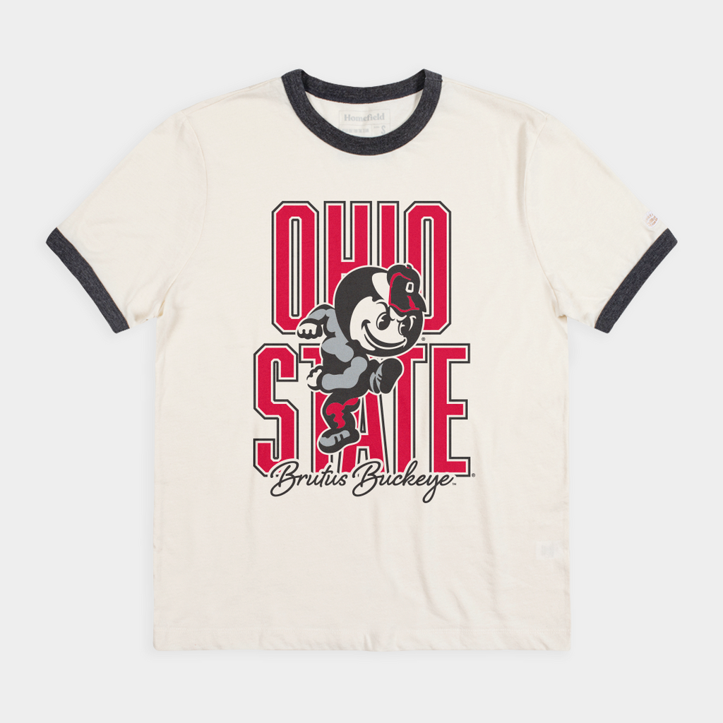 Ohio State Brutus Buckeye Ringer Tee Style001 Hoodie, Sweatshirt | PureTeeCo.com